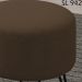 Kit 2 Puff Puf Para Sala Pes Metal Small Veludo SL 942 Peer