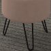 Kit 2 Puff Puf Para Sala Pes Metal Small Veludo SL 949 Peer