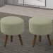 Kit 2 Puff Puf Para Sala Pes Palito Small Veludo SL 940 Peer