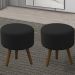 Kit 2 Puff Puf Para Sala Pes Palito Small Veludo SL 944 Peer