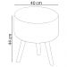 Kit 2 Puff Puf Para Sala Pes Palito Small Veludo SL 949 Peer