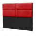 Cabeceira Barcelona 160 TCA-53 e TCA-944 Veludo Vermelho Com Veludo Preto Perfan Móveis