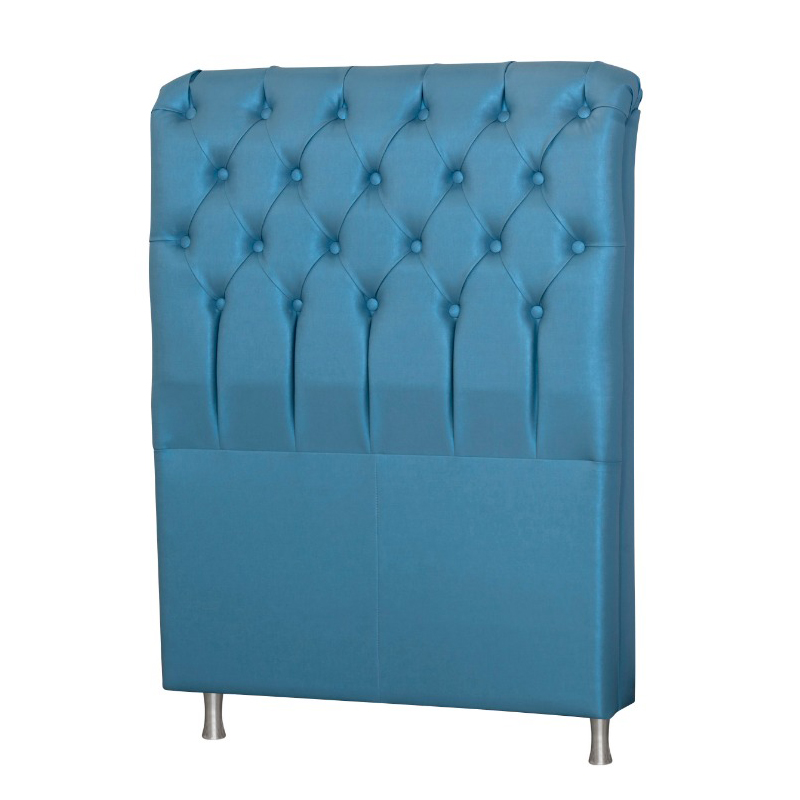 Cabeceira Domus 90 TCA-946 Veludo Azul Claro Perfan Móveis
