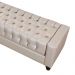 Puff Decorativo com Pés de Madeira Paris TCS-355 Bege - Perfan