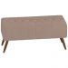 Puff Puf Para 100 cm Sala Pes Madeira Trit Veludo SL 949 Peer