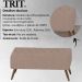 Puff Puf Para 100 cm Sala Pes Madeira Trit Veludo SL 949 Peer