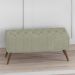 Puff Puf Para Sala 100 cm Pes Madeira Trit Veludo SL 940 Peer