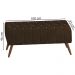 Puff Puf Para Sala 100 cm Pes Madeira Trit Veludo SL 942 Peer