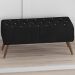 Puff Puf Para Sala 100 cm Pes Madeira Trit Veludo SL 944 Peer