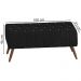 Puff Puf Para Sala 100 cm Pes Madeira Trit Veludo SL 944 Peer