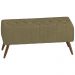 Puff Puf Para Sala 100 cm Pes Madeira Trit Veludo SL 945 Peer