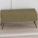 Puff Puf Para Sala 100 cm Pes Madeira Trit Veludo SL 945 Peer
