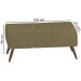 Puff Puf Para Sala 100 cm Pes Madeira Trit Veludo SL 945 Peer