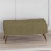 Puff Puf Para Sala 100 cm Pes Madeira Trit Veludo SL 945 Peer
