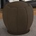 Puff Puf Para Sala Base Metal Chocolate Tull Veludo SL 942 Peer
