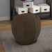 Puff Puf Para Sala Base Metal Chocolate Tull Veludo SL 942 Peer