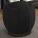 Puff Puf Para Sala Base Metal Chocolate Tull Veludo SL 944 Peer