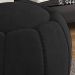 Puff Puf Para Sala Base Metal Chocolate Tull Veludo SL 944 Peer