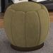 Puff Puf Para Sala Base Metal Chocolate Tull Veludo SL 945 Peer