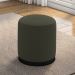 Puff Puf Para Sala Base Metal Preto Saien Linho SL 74 Peer