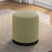 Puff Puf Para Sala Base Metal Preto Saien Linho SL 75 Peer