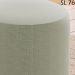 Puff Puf Para Sala Base Metal Preto Saien Linho SL 76 Peer