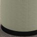 Puff Puf Para Sala Base Metal Preto Saien Linho SL 76 Peer