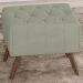 Puff Puf Para Sala Pes Madeira Trit Veludo SL 940 Peer