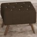 Puff Puf Para Sala Pes Madeira Trit Veludo SL 942 Peer