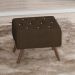 Puff Puf Para Sala Pes Madeira Trit Veludo SL 942 Peer