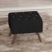 Puff Puf Para Sala Pes Madeira Trit Veludo SL 944 Peer