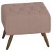 Puff Puf Para Sala Pes Madeira Trit Veludo SL 949 Peer