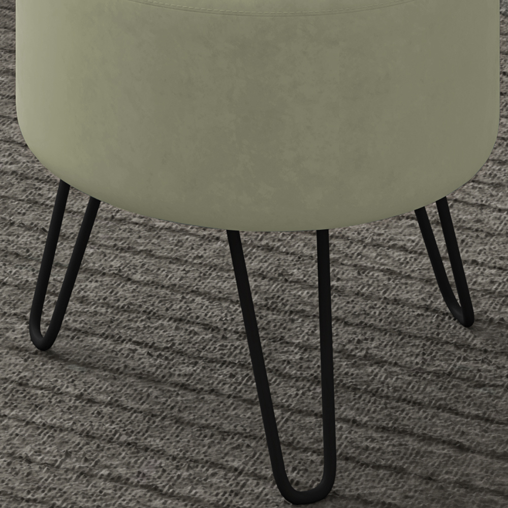 Puff Puf Para Sala Pes Metal Small Veludo SL 940 Peer
