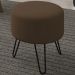 Puff Puf Para Sala Pes Metal Small Veludo SL 942 Peer