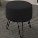 Puff Puf Para Sala Pes Metal Small Veludo SL 944 Peer