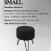 Puff Puf Para Sala Pes Metal Small Veludo SL 944 Peer