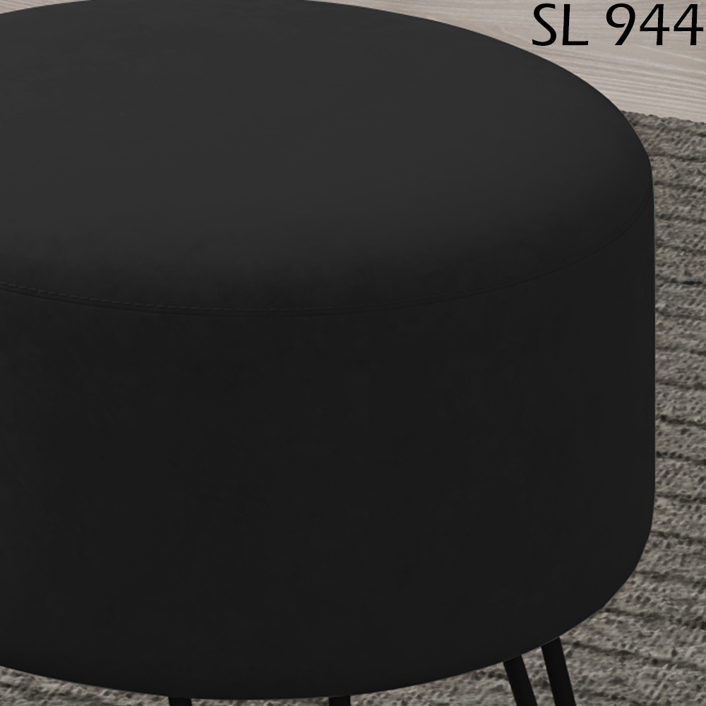 Puff Puf Para Sala Pes Metal Small Veludo SL 944 Peer