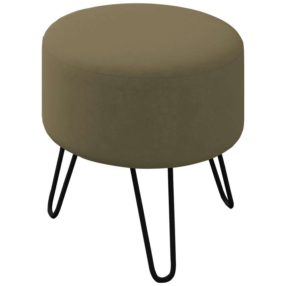 Puff Puf Para Sala Pes Metal Small Veludo SL 945 Peer