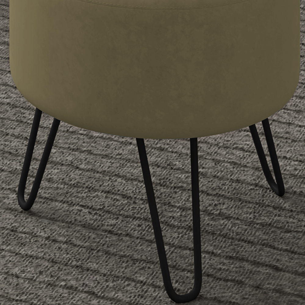 Puff Puf Para Sala Pes Metal Small Veludo SL 945 Peer