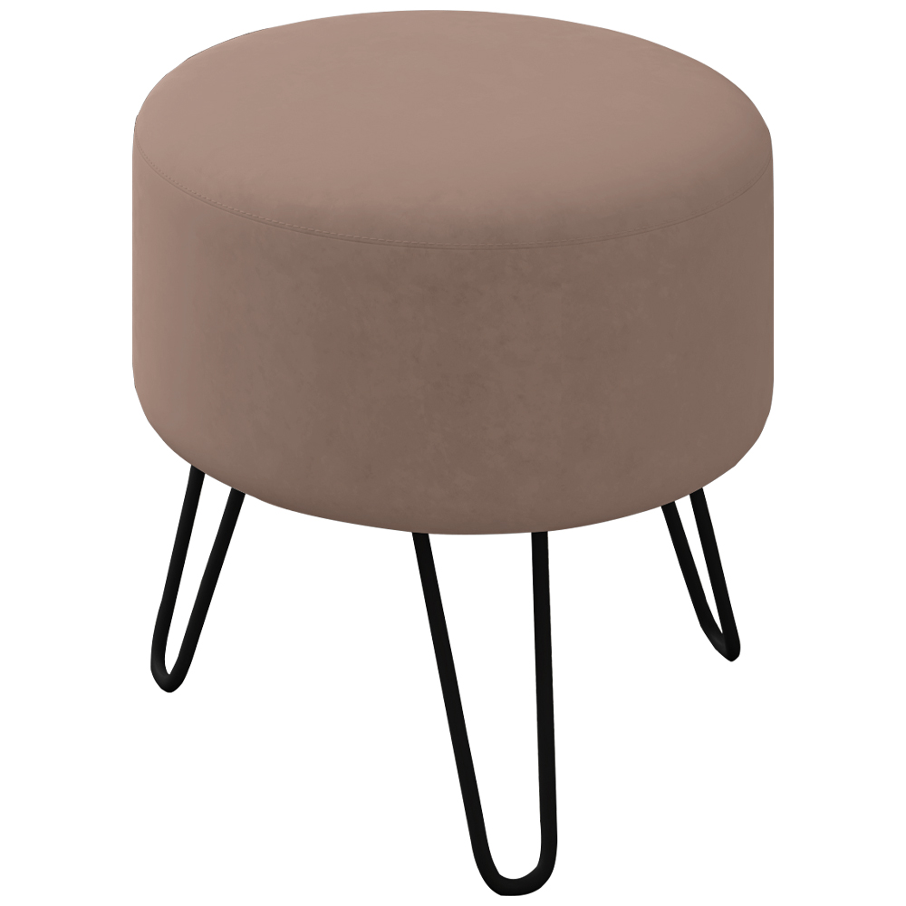 Puff Puf Para Sala Pes Metal Small Veludo SL 949 Peer