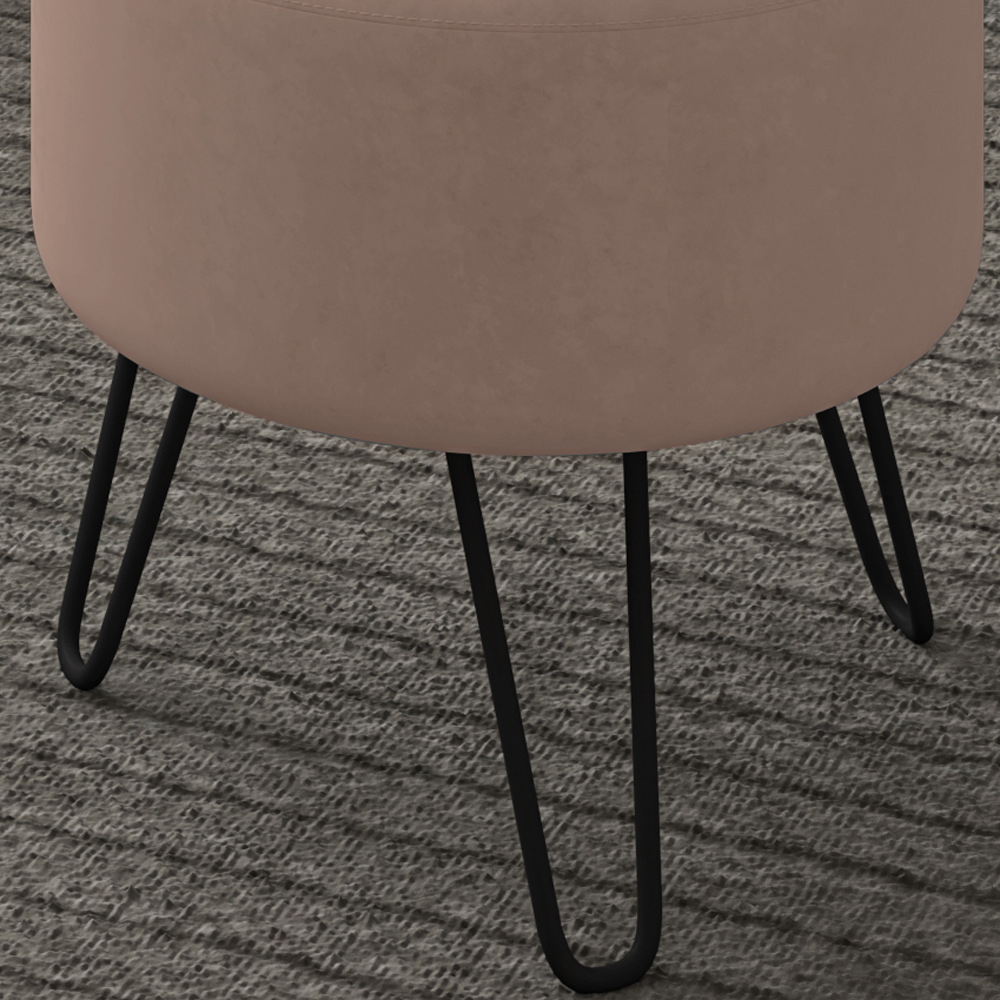 Puff Puf Para Sala Pes Metal Small Veludo SL 949 Peer