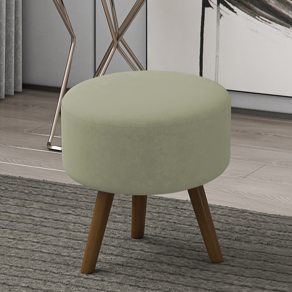 Puff Puf Para Sala Pes Palito Small Veludo SL 940 Peer