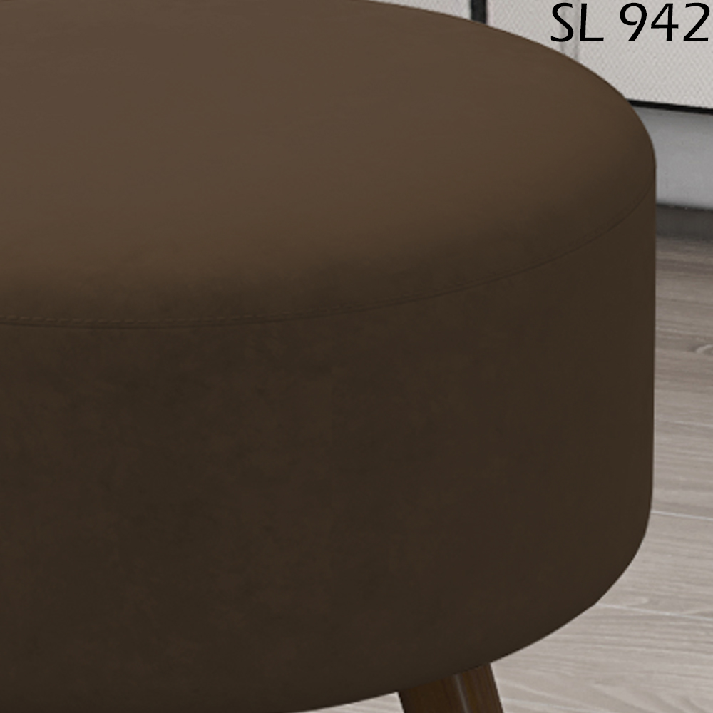 Puff Puf Para Sala Pes Palito Small Veludo SL 942 Peer