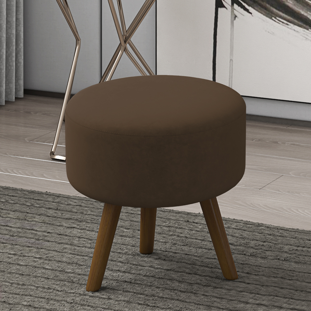 Puff Puf Para Sala Pes Palito Small Veludo SL 942 Peer