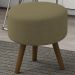 Puff Puf Para Sala Pes Palito Small Veludo SL 945 Peer