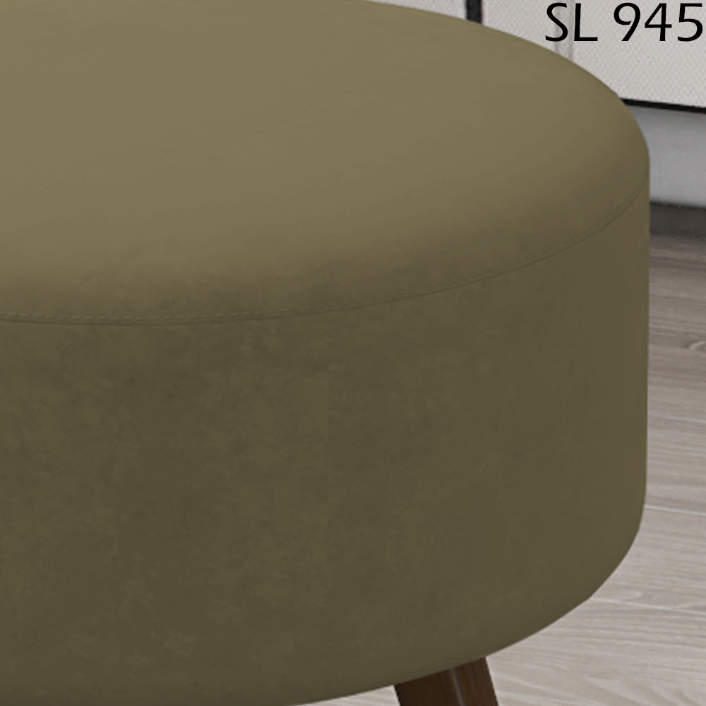 Puff Puf Para Sala Pes Palito Small Veludo SL 945 Peer
