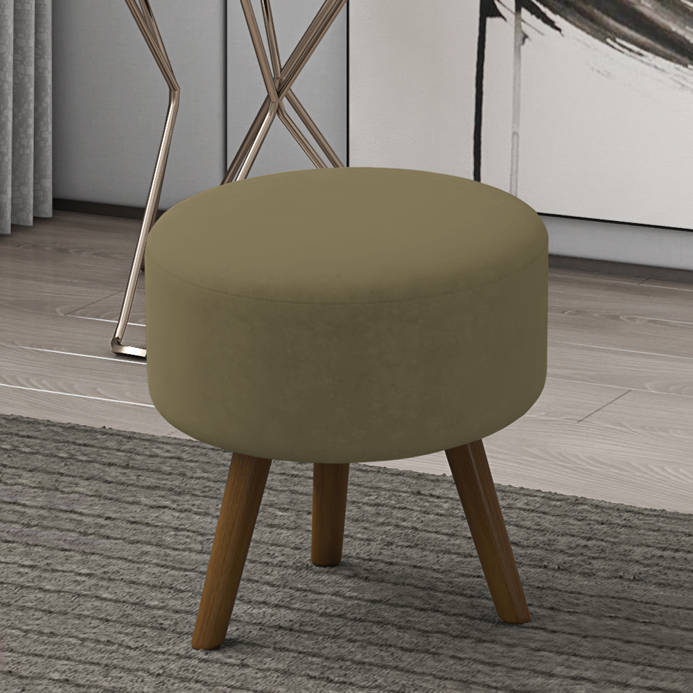 Puff Puf Para Sala Pes Palito Small Veludo SL 945 Peer