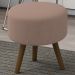 Puff Puf Para Sala Pes Palito Small Veludo SL 949 Peer