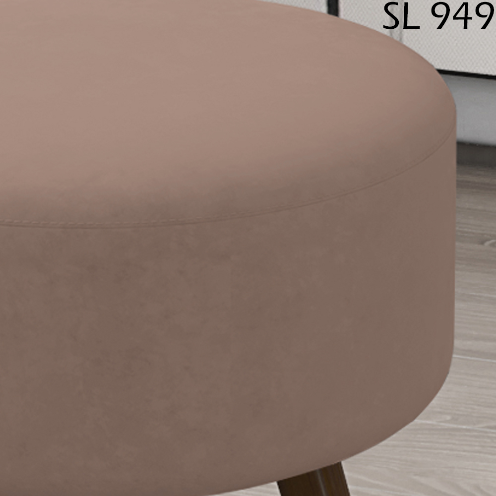 Puff Puf Para Sala Pes Palito Small Veludo SL 949 Peer