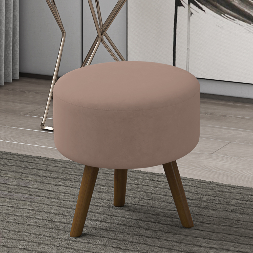Puff Puf Para Sala Pes Palito Small Veludo SL 949 Peer